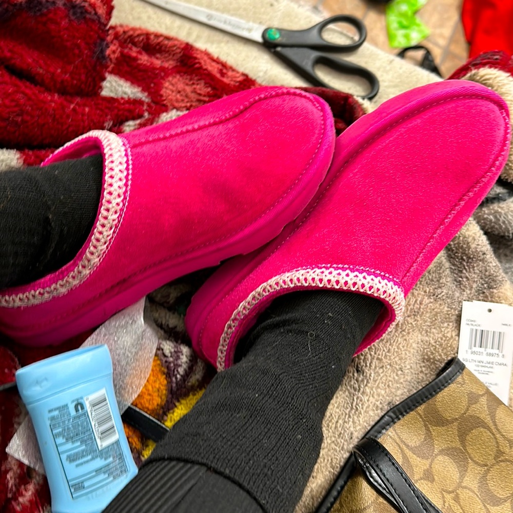 pink ugg slides